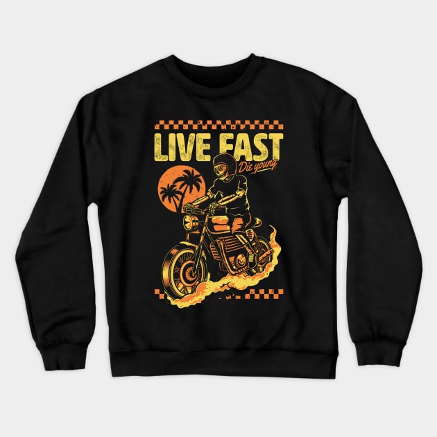 Live fast 🏍 Crewneck Sweatshirt by gut42